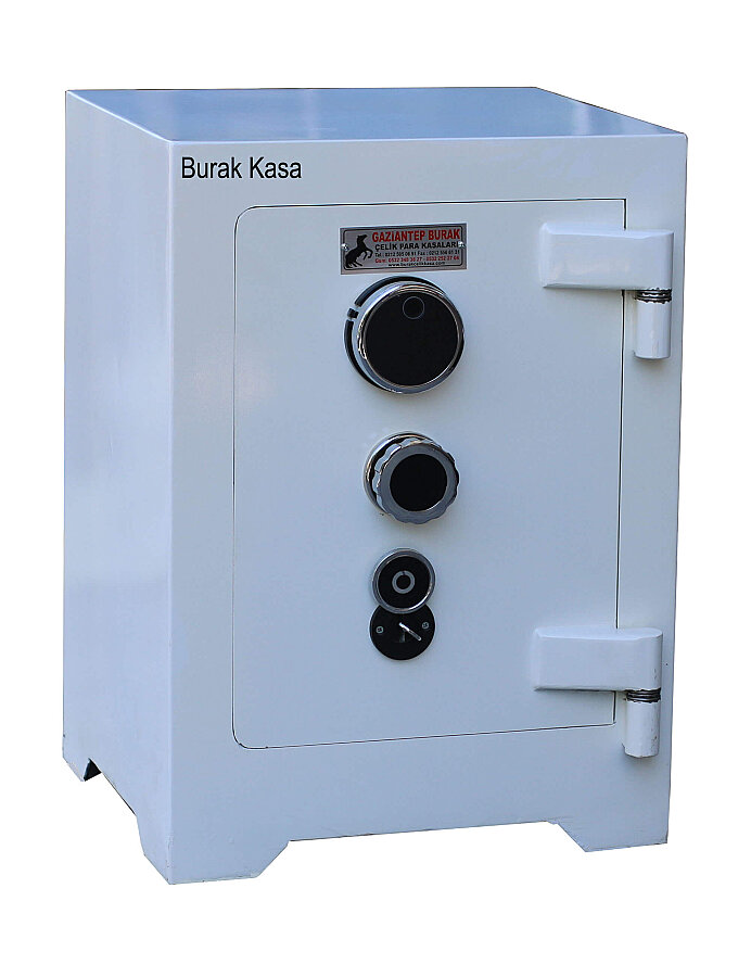Parmak İzli Zırhlı Çelik Para Kasası | Elektronik Şifreli Beton Dolgulu Güvenlik Kasası - 2