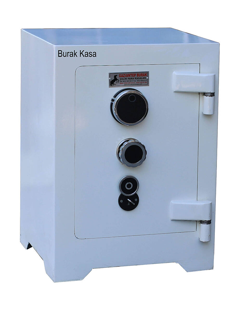 Parmak İzli Zırhlı Çelik Para Kasası | Elektronik Şifreli Beton Dolgulu Güvenlik Kasası - 2